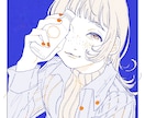 シンプルな全身絵 バストアップイラストを描きます お気に入りのコーデや服装を 立ち絵でもお好きなポーズでも イメージ8