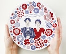 結婚式の後もお家に飾れるウェルカムボード作ります 色も選べる！北欧風リースのようなイラストボード イメージ1