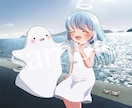 ご要望に合わせた理想の一枚絵をお描きします 動画のサムネイル/詰め込みイラスト/グッズ制作など！ イメージ4