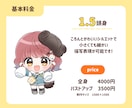 表情差分1点無料！宝物になるミニキャラ描きます アイドルやVtuber、似顔絵まで幅広くお任せください！ イメージ4