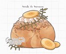 食べ物お描きします スイーツメインですがフードもデフォルメ風にお描きします イメージ8