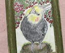 オーダーメイド色鉛筆画　世界に一つの原画になります 愛鳥や野鳥を色鉛筆でひと塗りひと塗りリアルに仕上げます。原画 イメージ6