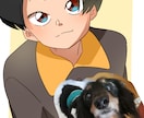 あなたのかわいいペット、擬人化イラストにします 動物を擬人化してイラストにします！ イメージ5