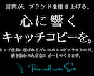 広告のプロが、心に響くキャッチコピーをお届けします トップ企業に選ばれる国際コピーライターによる、一流の言葉を。 イメージ1