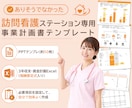 訪問看護専用の事業計画テンプレを販売します 構成済みPPT約50枚＋報酬算定式入り3年収支・資金計画 イメージ1