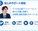 楽楽販売の導入・設定をプロに相談できます 「何を作ればいい？」から一緒に整理します イメージ6