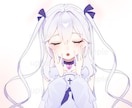 かわいい女の子のイラストを安くお届けします 立ち絵　アイコン　配信用イラスト　表情差分　歌ってみたサムネ イメージ2