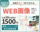初稿2案→選びやすい！魅力伝わるWEB画像作ります ▶美大卒におまかせOK！▶修正回数無制限▶用途別に最適化 イメージ1