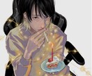 写真を元に似顔絵イラストを作成します SNSやLINEのアイコン等にオススメです イメージ6