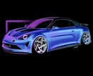 車のイラストを描きます あなたや、あなたのお知り合いの愛車を描かせて頂きます！ イメージ1