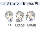 ラフ案作成無料！ミニキャラアイコン作成します SNSやブログに！シンプルで使いやすいミニキャラアイコンです イメージ5