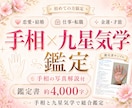 手相の写真解説付で4000字超の鑑定書を提供します 初回限定）鑑定歴29年！手相×九星気学で詳しく鑑定いたします イメージ1