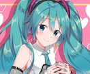 女性キャラのイラスト描きます 歌い手・ボカロ・Vtuber動画のお供に1枚！ イメージ8