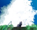 青と白を基調とした背景イラストを描きます 私独自のスタイルで、お客様に青春をお届けします。 イメージ4