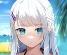 一枚絵・キャライラストを丁寧に制作します。ます 配信用・同人誌・グッズなど幅広く対応可能です イメージ3