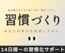 習慣づくりを完全個別対応でサポートします ゆるくあなたの努力を見守る習慣化サポート イメージ1