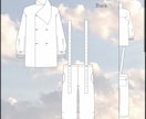 製品図(ハンガーイラスト、絵型)作成します 生産管理の仕事をしています、製品図お任せください イメージ3