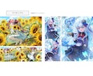 キラキラかわいい透明感溢れるイラスト描きます グッズや配信・動画用等様々な用途に合わせて制作します！ イメージ9