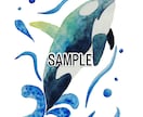 くじら、シャチ、魚類等のイラスト描きます 水生生物の絵を描くのが得意です★他サイト様でも販売実績あり★ イメージ2