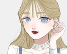 5000円から！綺麗め女の子のイラスト描きます ふんわりと淡く儚い女の子のイラストが得意です！ イメージ3