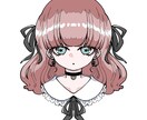 SNSアイコン制作します シンプル可愛いアングラ感のあるイラストです イメージ1