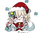 サンタゆるらふデフォルメキャラを描きます クリスマスゆるきゃらサンタ単体です イメージ2