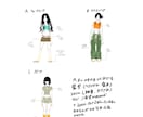 sns用コーディネートのイラスト描きます y2k お好きな女の子にかわいいお洋服をお描きします。 イメージ5