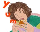 SNSのアイコンに使える似顔絵を描きます アイコンやお友達へのプレゼントに！お好きなモチーフも追加可能 イメージ9