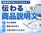 初心者歓迎｜売り込みすぎない商品説明文を作成します 何を書けばいいか分からない方へ。伝わる商品説明文を一緒に作成 イメージ1