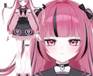 Vtuberキャラデザ～モデリング全て制作します キャラデザ・イラストのみ、配信画面、三面図等のご依頼も可能。 イメージ3