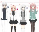 キャラクター立ち絵制作いたします イメージ画、ゲーム制作、TRPG等にご活用ください イメージ5