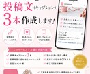女性向けSNSの投稿文を3本作成します 読まれて反応につながるキャプションを作成します イメージ1