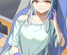 女の子アイコン描きます 等身キャラ(女の子)メインでミニキャラまで幅広く描きます イメージ1