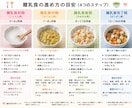 栄養士作成　離乳食の献立を考えます 施設勤務経験を活かし、ひとりひとりに合わせた献立を作成します イメージ1