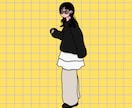 かわいいポップなイラストを低価格で描き！ます スピード納品！結婚式、アイコン、商品販売など多用途に！ イメージ1