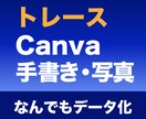 写真・手書き・Canvaを「Ai」データにします 印刷会社に入稿可能！拡大縮小しても劣化しない イメージ1