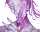 SNSアイコンお描きします 毒々しい色と睫毛にこだわります イメージ2