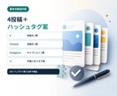 3媒体向けのSNS投稿文を作成します 1つのネタを媒体ごとに自然に書き分けます イメージ2