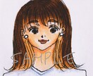 おしゃれな似顔絵アイコンを手描きで描きます あなただけの似顔絵をSNSやブログ等のアイコンにぜひ♪ イメージ2