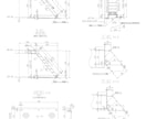 手すり・梯子・架台の現場用製作図を作成します 製作取付を考慮した実務向けAutoCADで製作図を作成します イメージ3