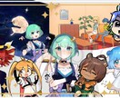 MV・サムネ等に使えるオリジナルの一枚絵描きます 分かりやすい料金表でスムーズにやり取りできます! イメージ1