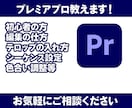 Premiere proのアドバイス致します 基本的な操作を初心者に分かりやすくアドバイスします！ イメージ1