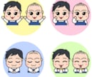 喜怒哀楽4点セット！かわいい動物を擬人化させます YouTubeのマスコットキャラクターにどうですか？ イメージ2