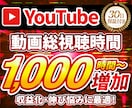 YouTube収益化へ！視聴1000時間増やします 業界最安級！【30日保証付】収益化・伸び悩み改善に最適！ イメージ3