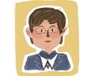 写真から手描き風似顔絵アイコン、イラストを描きます SNSアイコンにぴったり！かわいい手描きイラスト イメージ2