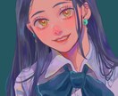 独自の絵柄で一枚絵描きます 厚塗りチック、多彩な色彩でお好みなイラストお描きします イメージ10