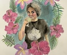 手描きの人物画を描きます 手描き感を出しつつリアルなタッチで似顔絵などを描きます。 イメージ5