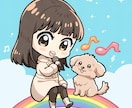 商用OK！ポップでかわいいミニキャラ描きます グッズ・推し活などに！小物や動物、差分作成も対応可能です。 イメージ3