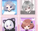 ミニキャラバストアップアイコン描きます ◆アイコン用のポップな背景付き イメージ4