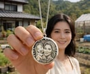 写真から作る純銀似顔絵ネックレス制作ます オーダーメイド記念日誕生日ギフト イメージ1